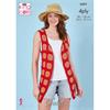 King Cole Pattern 6331 Waistcoats Crocheted in Giza Cotton 4Ply
