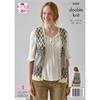 King Cole Pattern 6342 Cardigan and Waistcoat in Natural Alpaca DK