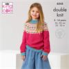 King Cole Pattern 6343 Fairisle Sweaters in Merino Blend DK