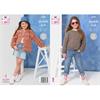 King Cole Pattern 6349 Sweater & Cardigan in Jamboree DK