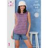 King Cole Pattern 6350 Round & V Neck Tops in Jamboree DK