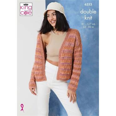 King Cole Pattern 6353 Cardigans in Jamboree DK