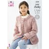King Cole Pattern 6358 Sweater and Coatigan in Big Value Super Chunky Tweed