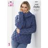 King Cole Pattern 6361 Sweater and Cardigan in Big Value Super Chunky Tweed