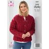 King Cole Pattern 6361 Sweater and Cardigan in Big Value Super Chunky Tweed