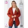 King Cole Pattern 6362 Sweater and Cardigan in Big Value Super Chunky Tweed