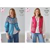 King Cole Pattern 6365 Fairisle Cardigan and Waistcoat in Merino Blend DK
