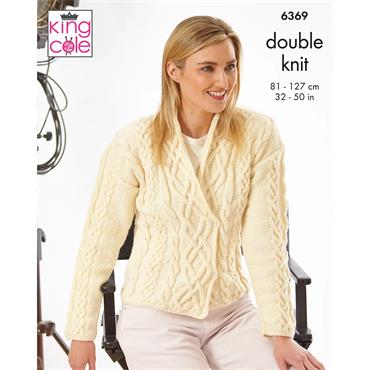 King Cole Pattern 6369 Hollywood Collection: Jacket and Gilet in Merino Blend DK