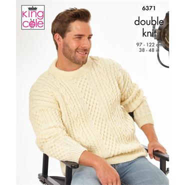 King Cole Pattern 6371 Hollywood Collection: Sweaters in Merino Blend DK