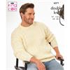 King Cole Pattern 6371 Hollywood Collection: Sweaters in Merino Blend DK