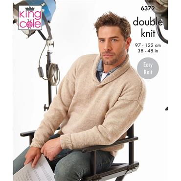 King Cole Pattern 6372 Hollywood Collection: Sweaters in Merino Blend DK