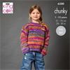 King Cole Pattern 6380 Sweater, Cardigan and Tank Top in Flair Chunky