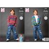 King Cole Pattern 6380 Sweater, Cardigan and Tank Top in Flair Chunky