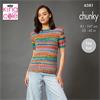 King Cole Pattern 6381 Cardigan and Sweater in Flair Chunky