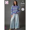 King Cole Patten 6383 Sweater and Cardigan in Flair Chunky