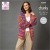 King Cole Pattern 6384 Sweater and Cardigan in Flair Chunky
