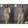 King Cole Pattern 6385 Sweater and Tank Top in Flair Chunky