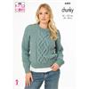 King Cole Pattern 6405 Ladies Sweater and Waistcoat in Big Value Chunky