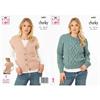 King Cole Pattern 6405 Ladies Sweater and Waistcoat in Big Value Chunky 