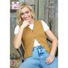 King Cole Pattern 6421 Ladies Waistcoats in Aran