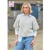 King Cole Pattern 6422 Ladies Sweaters in Aran
