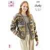 King Cole Pattern 6430 Cardigan and Sweater in Cottagespun Chunky