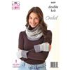 King Cole Pattern #6439 Crochet Accessories in DK