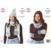 King Cole Pattern #6439 Crochet Accessories in DK