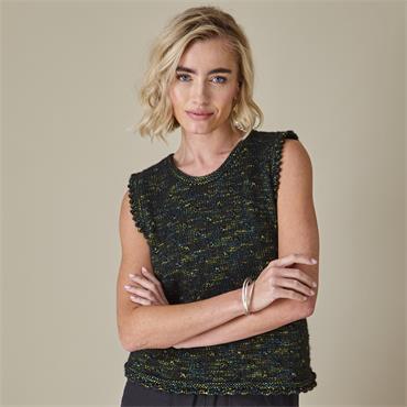 King Cole Pattern 6445 Tank Top & Cardigan in Firefly Aran