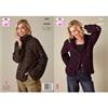 King Cole Pattern 6447 Sweater and Cardigan in Firefly Aran