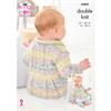 King Cole Pattern 6464 Baby Coats in Baby Fjord DK