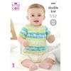 King Cole Pattern 6465 Baby Cardigan & Sweater in Baby Fjord DK