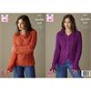 King Cole Pattern 6470 Sweater and Cardigan in Cottonsoft DK