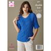 King Cole Pattern 6471 Sweater and Top in Cottonsoft DK