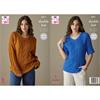 King Cole Pattern 6471 Sweater and Top in Cottonsoft DK