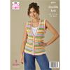 King Cole Pattern 6474 Tank Top and Waistcoat in DK