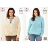 King Cole Pattern 6477 Sweater and Cardigan in Chunky