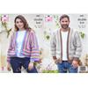 King Cole Pattern 6481 Crochet Cardigans in Merino Blend DK