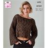 Pattern 6490 Long Sleeve Top and Vest in Firefly Aran