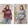 King Cole Pattern 6494 Sweaters Cottagespun DK
