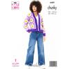 King Cole Pattern 6489 Flower Cardigan and Jumper in Chunky