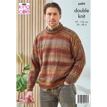 King Cole Pattern 6499 Sweaters in Cottagespun DK