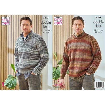 King Cole Pattern 6499 Sweaters in Cottagespun DK