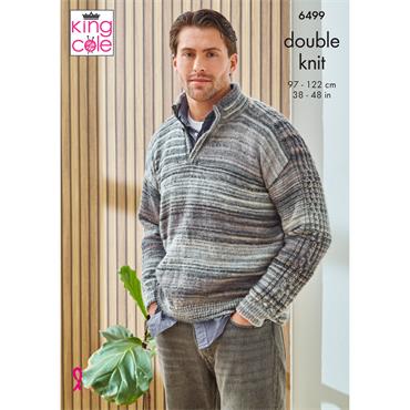 King Cole Pattern 6499 Sweaters in Cottagespun DK