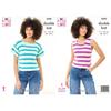 King Cole Crochet Pattern 6500 Sleeveless & Short Sleeve Tops in Cottonsoft DK