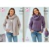 King Cole Pattern 6503 Cardigan and Sweater with Cowl in Chunky
