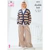 King Cole Pattern 6513 Cardigan & Top in DK