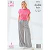 King Cole Pattern 6513 Cardigan & Top in DK