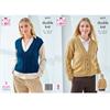 Pattern #6515 Slipover and Cardigan in Glitz DK