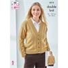 Pattern #6515 Slipover and Cardigan in Glitz DK